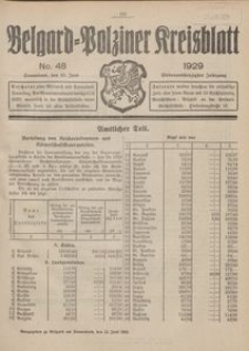 Belgard-Polziner Kreisblatt, 1929, Nr 48