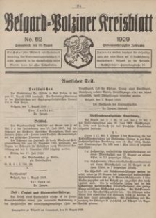 Belgard-Polziner Kreisblatt, 1929, Nr 62