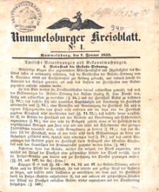 Rummelsburger Kreisblatt 1852