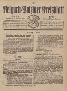 Belgard-Polziner Kreisblatt, 1929, Nr 101