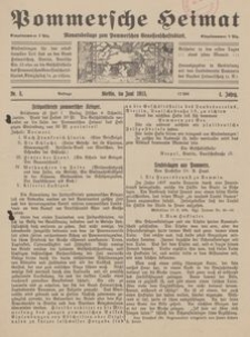 Pommersche Heimat. Monatsbeilage zum Pommerschen Genossenschaftsblatt Nr. 5/1915