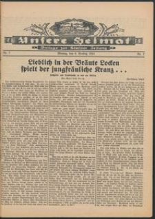 Unsere Heimat. Beilage zur K&ouml;sliner Zeitung Nr. 7/1934