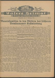 Unsere Heimat. Beilage zur Kösliner Zeitung Nr. 9/1934