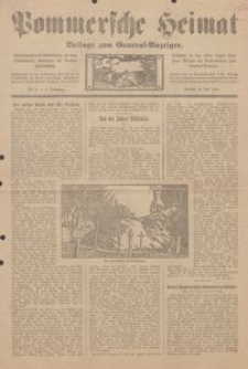 Pommersche Heimat. Beilage zum General-Anzeiger Nr. 4/1912