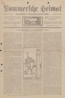 Pommersche Heimat. Monatsbeilage zur F&uuml;rstentumer Zeitung, K&ouml;slin Nr. 8/1912
