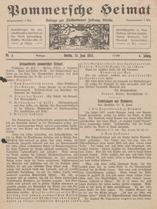 Pommersche Heimat. Beilage zur Fürstentumer Zeitung, Köslin Nr. 3/1915