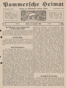 Pommersche Heimat. Beilage zur Fürstentumer Zeitung, Köslin Nr. 12/1916