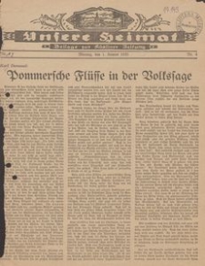 Unsere Heimat. Beilage zur K&ouml;sliner Zeitung Nr. 3/1935