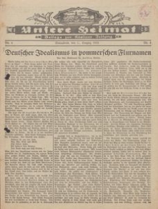 Unsere Heimat. Beilage zur K&ouml;sliner Zeitung Nr. 4/1933