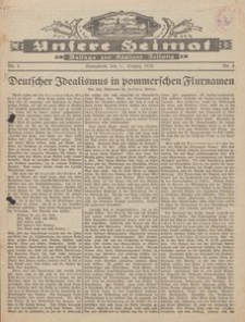 Unsere Heimat. Beilage zur Kösliner Zeitung Nr. 4/1933