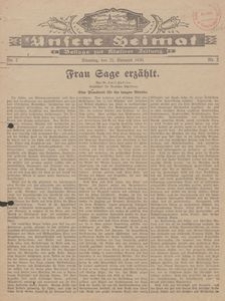 Unsere Heimat. Beilage zur K&ouml;sliner Zeitung Nr. 2/1930