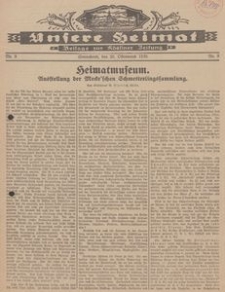 Unsere Heimat. Beilage zur Kösliner Zeitung Nr. 9/1930