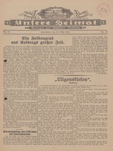 Unsere Heimat. Beilage zur K&ouml;sliner Zeitung Nr. 10/1930