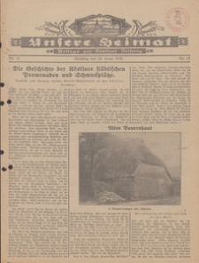 Unsere Heimat. Beilage zur K&ouml;sliner Zeitung Nr. 15/1930