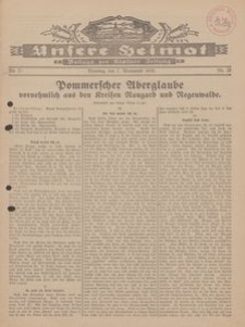 Unsere Heimat. Beilage zur K&ouml;sliner Zeitung Nr. 20/1930
