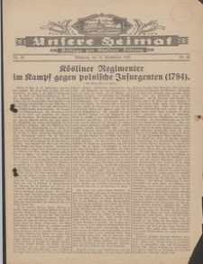 Unsere Heimat. Beilage zur K&ouml;sliner Zeitung Nr. 26/1930