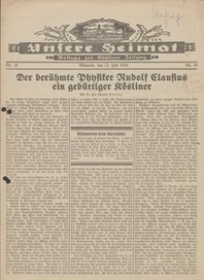 Unsere Heimat. Beilage zur Kösliner Zeitung Nr.10/1933