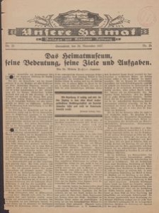 Unsere Heimat. Beilage zur K&ouml;sliner Zeitung Nr. 25/1927