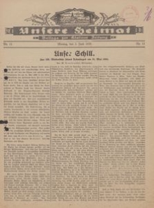 Unsere Heimat. Beilage zur K&ouml;sliner Zeitung Nr. 11/1929
