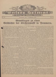 Unsere Heimat. Beilage zur K&ouml;sliner Zeitung Nr. 18/1929