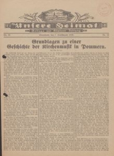 Unsere Heimat. Beilage zur Kösliner Zeitung Nr. 18/1929