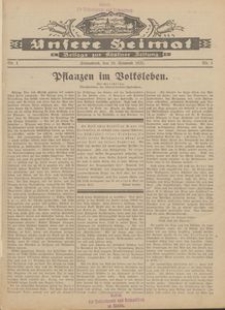 Unsere Heimat. Beilage zur K&ouml;sliner Zeitung Nr. 1/1931