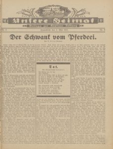 Unsere Heimat. Beilage zur K&ouml;sliner Zeitung Nr. 9/1931