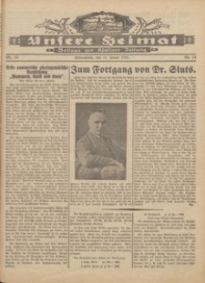 Unsere Heimat. Beilage zur K&ouml;sliner Zeitung Nr. 14/1931