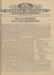 Unsere Heimat. Beilage zur K&ouml;sliner Zeitung Nr. 17/1931