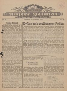 Unsere Heimat. Beilage zur K&ouml;sliner Zeitung Nr. 16/1929