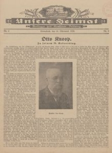 Unsere Heimat. Beilage zur K&ouml;sliner Zeitung Nr. 8/1928