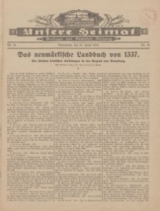 Unsere Heimat. Beilage zur K&ouml;sliner Zeitung Nr. 16/1928
