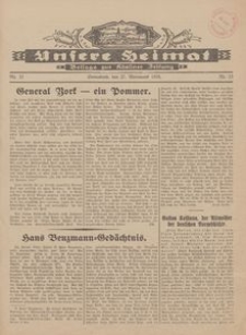 Unsere Heimat. Beilage zur K&ouml;sliner Zeitung Nr. 23/1928