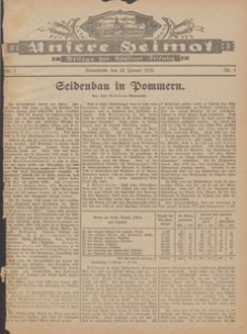 Unsere Heimat. Beilage zur K&ouml;sliner Zeitung Nr. 1/1926