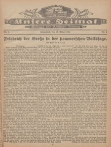 Unsere Heimat. Beilage zur Kösliner Zeitung Nr. 5/1926
