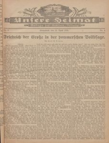 Unsere Heimat. Beilage zur Kösliner Zeitung Nr. 8/1926