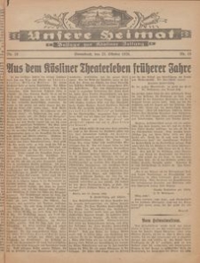 Unsere Heimat. Beilage zur Kösliner Zeitung Nr. 19/1926