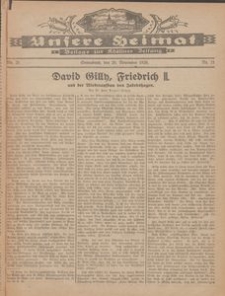 Unsere Heimat. Beilage zur Kösliner Zeitung Nr. 21/1926