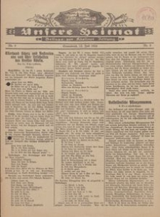 Unsere Heimat. Beilage zur Kösliner Zeitung Nr. 9/1924