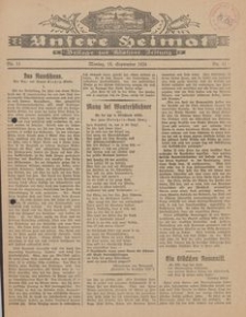 Unsere Heimat. Beilage zur Kösliner Zeitung Nr. 11/1924