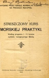 Streszczony kurs morskiej praktyki