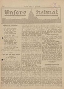 Unsere Heimat. Beilage zur K&ouml;sliner Zeitung Nr. 3/1923
