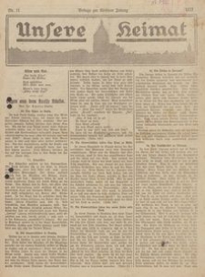 Unsere Heimat. Beilage zur Kösliner Zeitung Nr. 11/1923