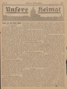 Unsere Heimat. Beilage zur K&ouml;sliner Zeitung Nr. 12/1923