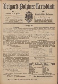 Belgard-Polziner Kreisblatt, 1913, Nr 7