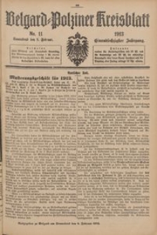 Belgard-Polziner Kreisblatt, 1913, Nr 11