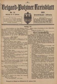 Belgard-Polziner Kreisblatt, 1913, Nr 14