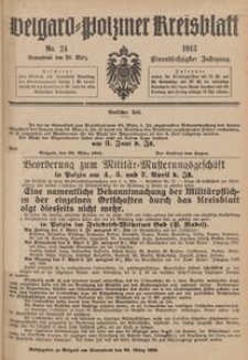 Belgard-Polziner Kreisblatt, 1913, Nr 24