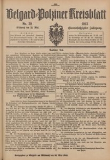 Belgard-Polziner Kreisblatt, 1913, Nr 39