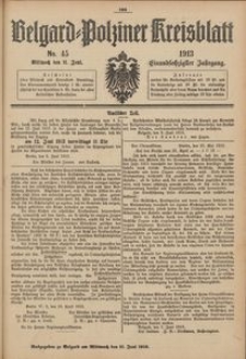 Belgard-Polziner Kreisblatt, 1913, Nr 45